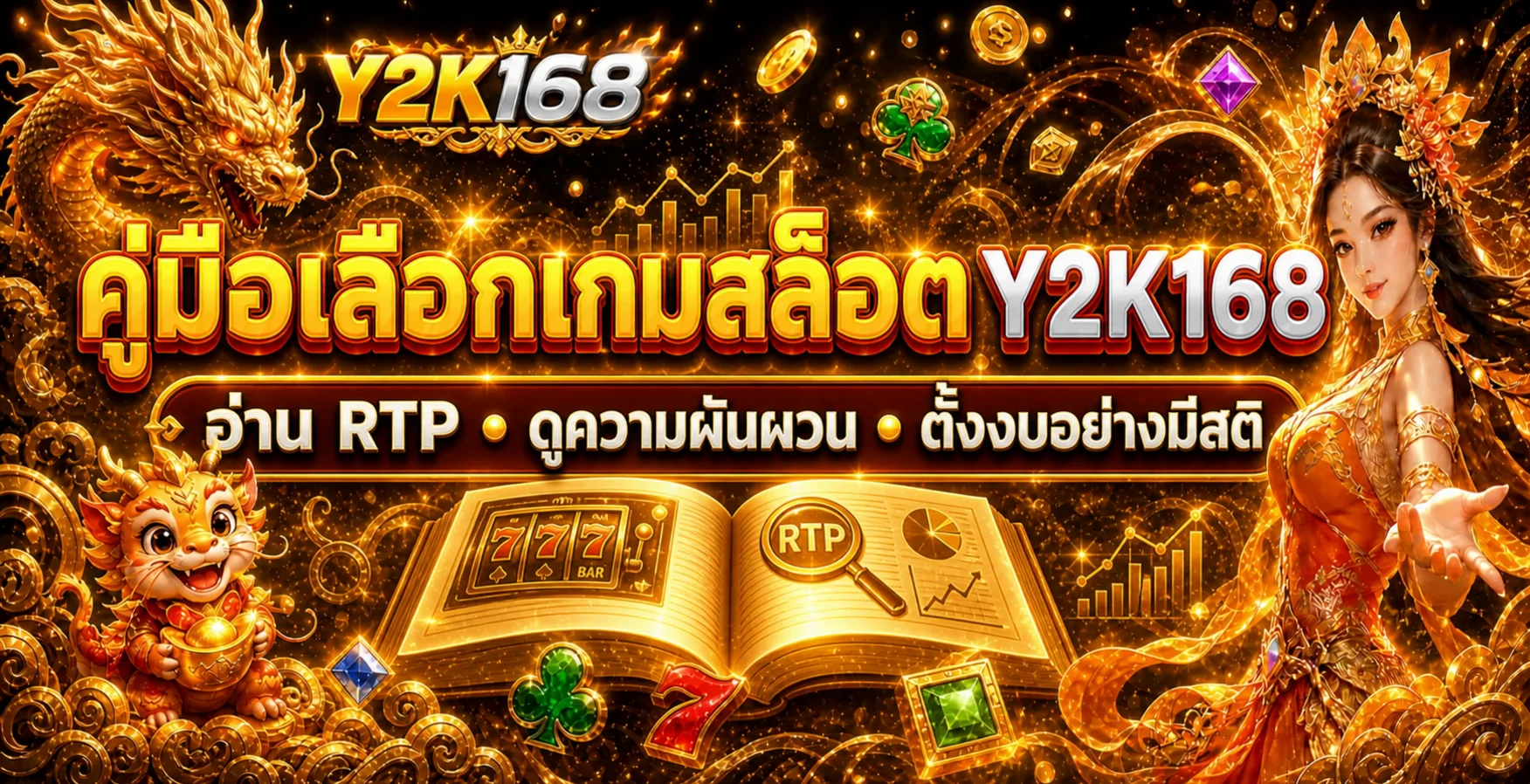 Y2K168 คู่มือเลือกเกมสล็อต อ่าน RTP และตั้งงบ